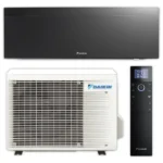 DAIKIN Split Klimaanlage Set | Emura 3 | FTXJ35A+RXJ35A | Mattschwarz | 3,4 kW